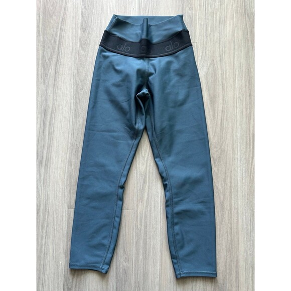 Alo Womens Size XXS Airlift Capri Leggings Blue Black